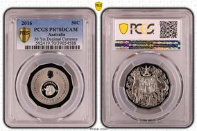 2016 50C 50 Yrs Decimal Currency PR70DCAM