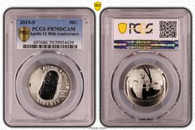 2019-S 50C Apollo 11 50th Anniversary PR70DCAM