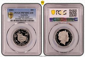 2001 20C Norfolk Island PR70DCAM