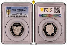 2001 20C Tasmania PR70DCAM