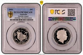 2001 20C Norfolk Island PR70DCAM