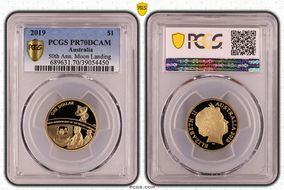 2019 $1 50th Ann. Moon Landing PR70DCAM