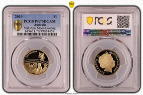 2019 $1 50th Ann. Moon Landing PR70DCAM