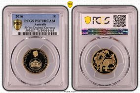 2016 $1 50 Yrs Decimal Currency PR70DCAM