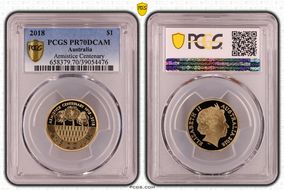 2018 $1 Armistice Centenary PR70DCAM