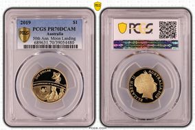 2019 $1 50th Ann. Moon Landing PR70DCAM