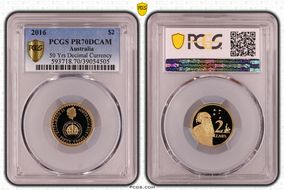 2016 $2 50 Yrs Decimal Currency PR70DCAM