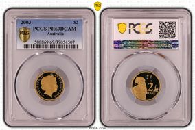 2003 $2 PR69DCAM