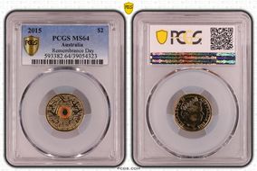 2015 $2 Remembrance Day Colorized In Flanders Fields MS64