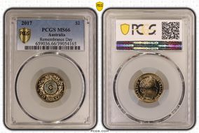 2017 $2 Remembrance Day Colorized MS66