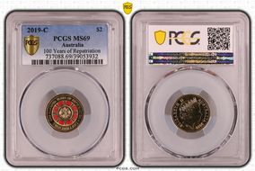 2019-C $2 100 Years of Repatriation Colorized MS69