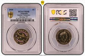 2020 $1 Qantas Centenary Boeing 707 MS68