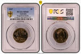 1997 $1 Kingsford Smith MS68