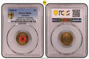 2018-C $2 Armistice Centenary Colorized MS66