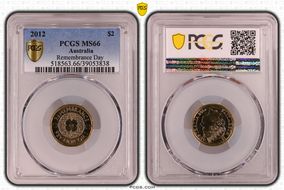 2012 $2 Remembrance Day MS66