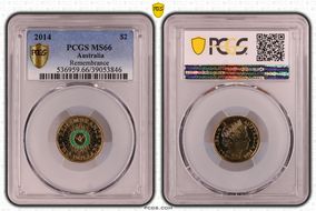 2014 $2 Remembrance - Colorized MS66