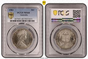 1983 50C MS68