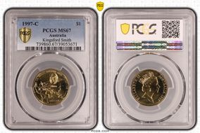 1997-C $1 Kingsford Smith MS67
