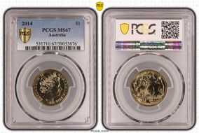 2014 $1 MS67