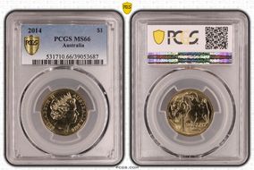 2014 $1 MS66