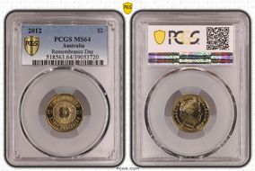 2012 $2 Remembrance Day MS64