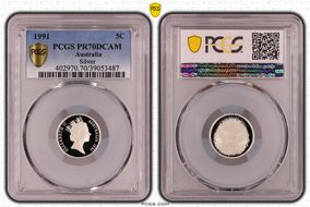 1991 5C Silver PR70DCAM