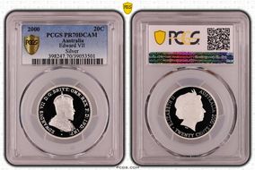 2000 20C Edward VII Silver PR70DCAM