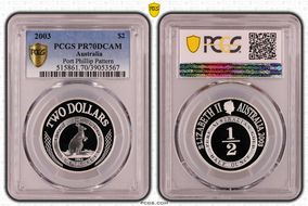 2003 $2 Port Phillip Pattern PR70DCAM