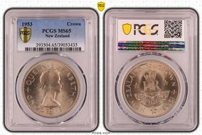 1953 Crown QEII Coronation MS65