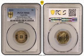 2012 $2 Remembrance Day MS66