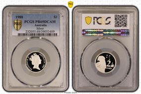 1988 $2 Silver PR69DCAM