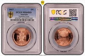 2017 25C Victoria Cross MS66RD