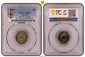 2017 $2 Lest We Forget Colorized MS66