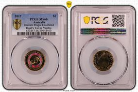 2017 $2 Possum Magic Colorized Hush's Tail is Visible MS66