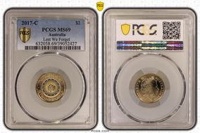 2017-C $2 Lest We Forget Colorized MS69