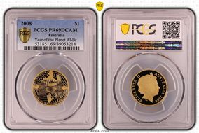 2008 $1 Year of Planet Earth Al-Br PR69DCAM