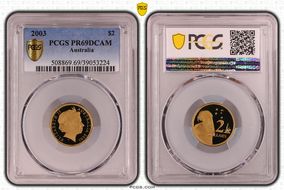 2003 $2 PR69DCAM