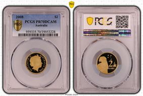 2008 $2 PR70DCAM