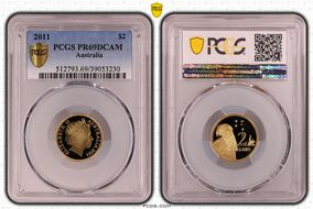 2011 $2 PR69DCAM