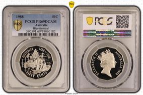 1988 50C Bicentennial PR69DCAM