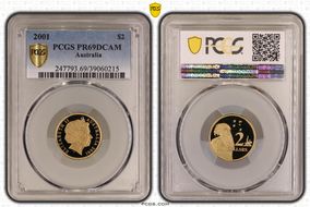 2001 $2 PR69DCAM