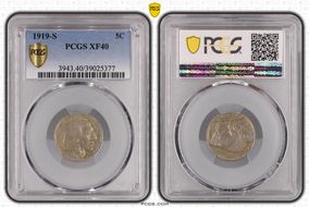1919-S 5C XF40