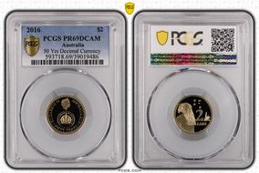 2016 $2 50 Yrs Decimal Currency PR69DCAM