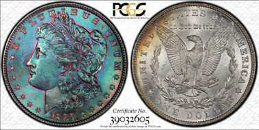 1887 $1 MS66