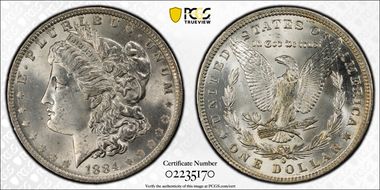 1884-O $1 MS63