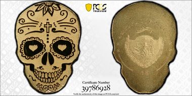 nd(2018) $1 La Catrina Skull MS70