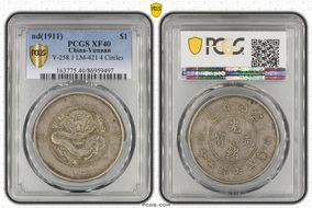 (1911) $1 LM-421A 4 Circles XF40