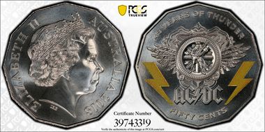 2018 50C AC/DC 45 Years of Thunder MS69