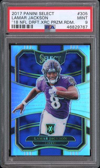 2017 Panini Select Silver #305 Lamar Jackson front