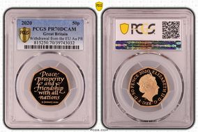 2020 50p Withdrawal from EU Au Pft PR70DCAM